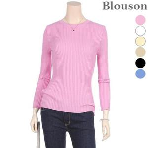 [블루종세일][블루종]소프트 라운드 골지 긴팔니트_[B1901KN002A]