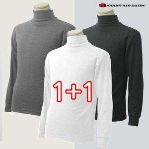 [엑슘][마운틴가이드]가을,겨울등산복/단체복/작업복/폴라티/국내생산 면스판 목폴라 티셔츠 NBM-T84-311