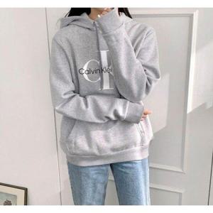 [캘빈클라인]캘빈클라인 모노그램 CK 로고 기모 후드티셔츠