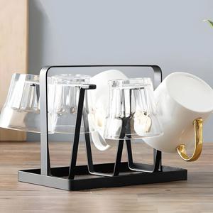 컵거치대 컵걸이 정리대 컵홀더 텀블러 건조대 주방 수납 6구 N137