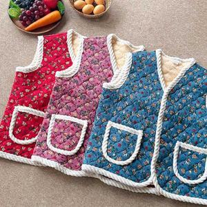 [더봉]당일출고 [빅사이즈 추가] 촌캉스 레트로 엘리자베스 누빔 융털 조끼 3컬러/김장조끼/할머니 김장