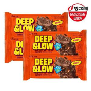 갤러리아_빙그레 딥앤로우 크런치초코바 24개 /저당아이스크림