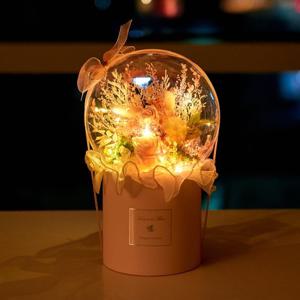 메종드플로레 시들지 않는 생화 프리저브드 플라워 LED조명 화분형 아크릴 풍선 꽃다발 꽃풍선 - 5종