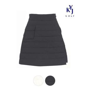 [김영주골프]겨울 패딩 랩 치마바지 여성 보온 골프 큐롯 스커트 DPWLSK62