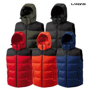 랜더스 남성 여성 겨울 방한 헤비 후드 패딩 조끼 베스트