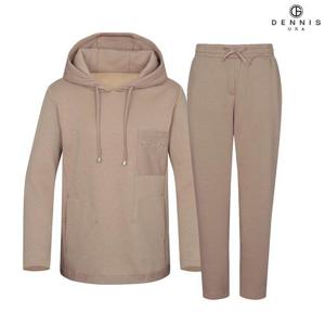 [데니스골프][DENNIS] 25FW신상 여성 윈터 보아퍼 기모 후드 티셔츠+조거팬츠 2종세트
