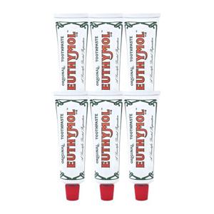 [ EUTHYMOL ] 유시몰 오리지널 핑크 치약 대용량 120g 6개