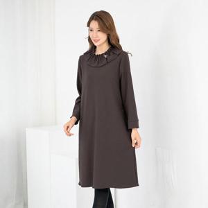 엄마옷 프릴 라운드 기모 정장 원피스 OP511069 중년여성의류/60대/70대/마담/빅사이즈/할머니옷