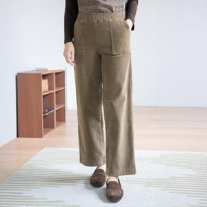 엄마옷 마담4060 골덴기모와이드팬츠-QPN2512003-