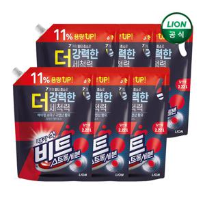 비트 액체세제 스트롱세븐 2.22L 리필 x 6개