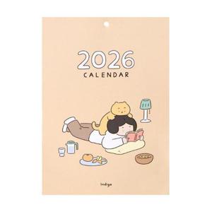 [웅진북센]2026 일상 A4 벽걸이 달력 (일러스트 포스터 캘린더)