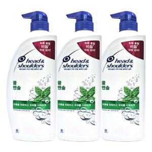 헤드앤숄더 비듬샴푸 850ml 쿨멘솔x3개