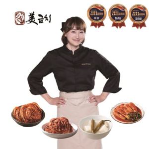 [미금치 율무김치 4종 / 총10kg]포기김치 4kg+보쌈김치 2kg+총각김치2kg+동치미2kg