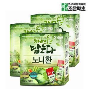 조은약초 프리미엄 노니환 스틱 30포 x 3g x 3박스 (총 270g)