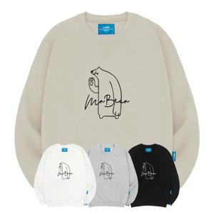 엘라모 기모M 미스터베어 맨투맨 남녀공용 빅사이즈 S~4XL