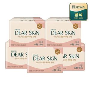 더마생리대 디어스킨 에어엠보 소형18p x 5팩