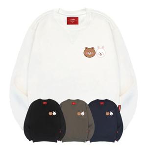 엘라모 3M 큐티애니멀프렌즈 맨투맨 남녀공용 빅사이즈 S~4XL