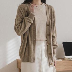 [모드제니]캐시미어 브이넥 루즈핏 가디건 10컬러