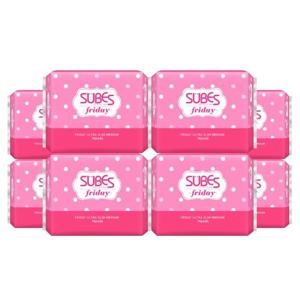 슈베스 생리대 프라이데이 울트라슬림 중형 14P x8팩