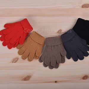 [웰하스]쁘띠 어린이 손가락장갑 유아동 M L 4~9세 방한 털장갑