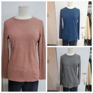 [올리비아하슬러]DP01 라운드 스트라이프 티셔츠 OHDWTS001