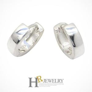 [호림쥬얼리]실버92.5/Silver/은귀걸이/데일리(HR)실버 유광 심플 원터치 귀걸이(NO.33299)