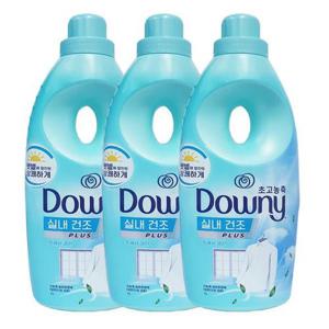 [다우니]다우니 초고농축 섬유유연제 실내건조 프레시 클린 1L x3