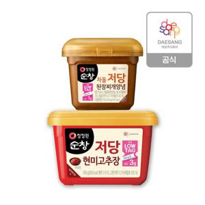 청정원 순창 저당고추장 500g+저당 차돌된장찌개양념 450g