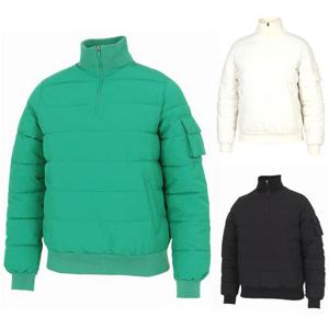 [김영주골프]겨울 하프집업 포켓 패딩 하이넥 누빔 여성 골프 티셔츠 DPWLTS81