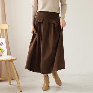 [웬디즈갤러리]버튼 골덴 스커트 /데일리 체형커버 TSK105