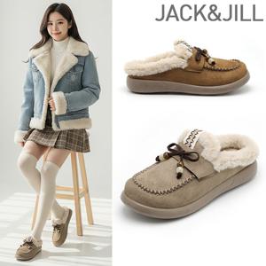 잭앤질 밍키 퍼 리본 뮬 슬리퍼(JD5719)