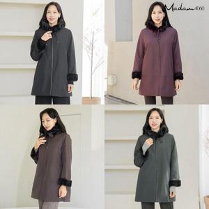 [마담4060]25FW 로얄 FAUX 밍크퍼 롱코트