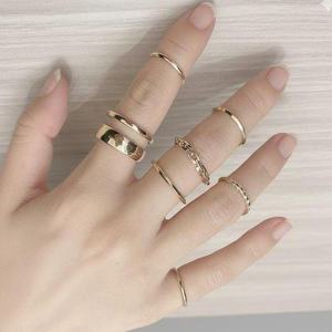 [라일리쥬얼리] Rly 골드 레이어드 실속형 써지컬 은 세트 실버 반지