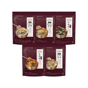 신세계푸드 호텔컬렉션 한우국탕 5종 골라담기/450g*5팩