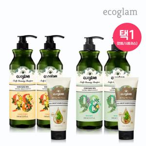 ★실속구성★[에코글램]스칼프클렌징 샴푸2Ea+실키에센스
