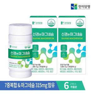 [한미양행] 신경엔 마그네슘 1000mg 90정 X 2박스 (6개월분)