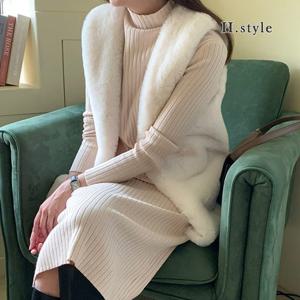 H스타일(DK)밍크조끼/가을/겨울/밍크/페이크퍼/조끼