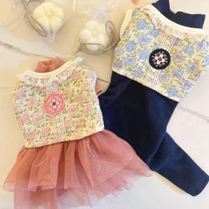 [OFLPQN3S]강아지 레이스 배자 한복 반려견 명절 한가위