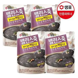 갤러리아_샘표 밸런스죽 검은콩흑임자 420g 2개+검은콩흑임자 420g 2개
