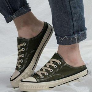 [에이치에스라이프]스니커즈 운동화 캔버스화 끈 블로퍼 뮬 슬리퍼 남성 여름