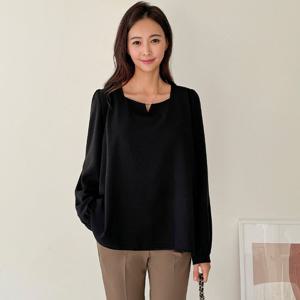 드리다 여성 가을 스퀘어넥 빅사이즈 쉬폰 블라우스 40-50대 미시 중년여성 엄마옷 하객 오피스룩 상견례