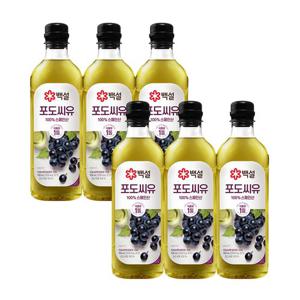 [CJ]백설 포도씨유 900ml x6개