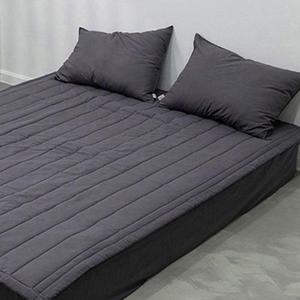 퀸사이즈패드 차콜 브로이 카페트 겸용 4면 밴딩 퀸 침대 이불 패드 사계절침대패드 HWE8C920