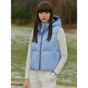 [맥케이슨]여성 후디 숏 구스다운 베스트 블루 MDW4DV603BLU