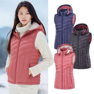 [콜핑]콜핑 여성 겨울 후드탈부착 웰론 등산 패딩 조끼 KSC759SV2W