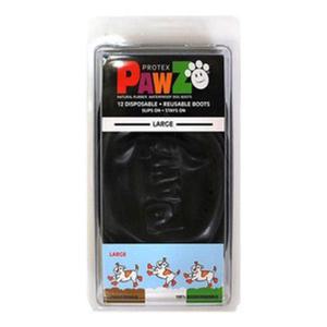 포우즈 천연 라텍스 애견신발 블랙L 강아지신발