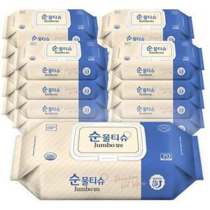 [모나리자]순 물티슈 점보 캡형 70매 18팩