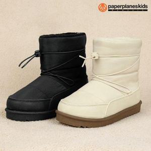 [페이퍼플레인키즈]키즈 패딩 부츠 아동 유아 겨울 방한화 주니어 방한 털신 어린이 여아 초등 털 신발 ..