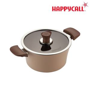 [본사직영] HC해피콜 이든 양수냄비 IH 20cm (아몬드 베이지)