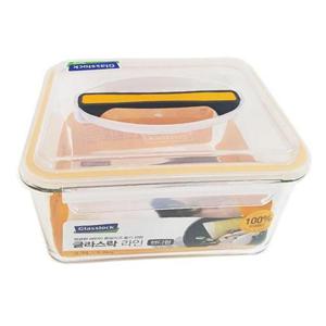 유리김치통 유리 밀폐 김치통 4.5리터 HS-428 글 반찬통 HWBDE134